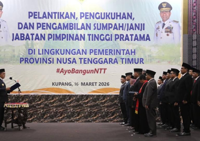 Pelantikan & Pengukuhan JPTP Provinsi NTT 2026