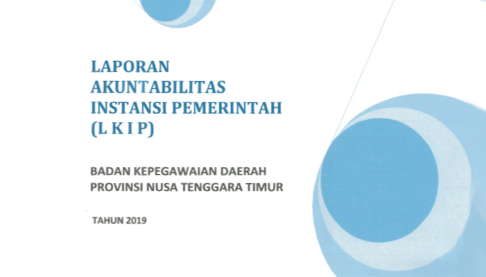 LKIP Badan Kepegawaian Daerah Provinsi NTT Tahun 2019